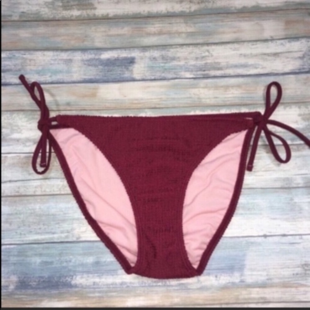 Xhilaration Red Hipster Cut Bikini Bottoms
